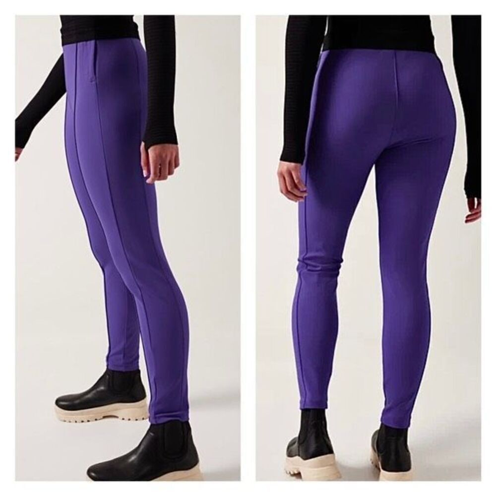 NWT Athleta Glacier Snow Skinny Pants size‎ 6 Purple Ski Outdoors Winter